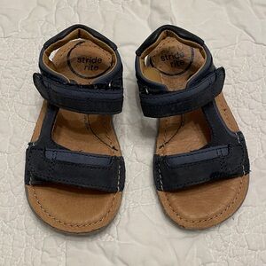 Stride Rite Blue Leather Sandals 7